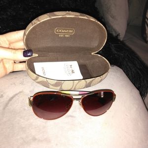COACH aviator sunglasses